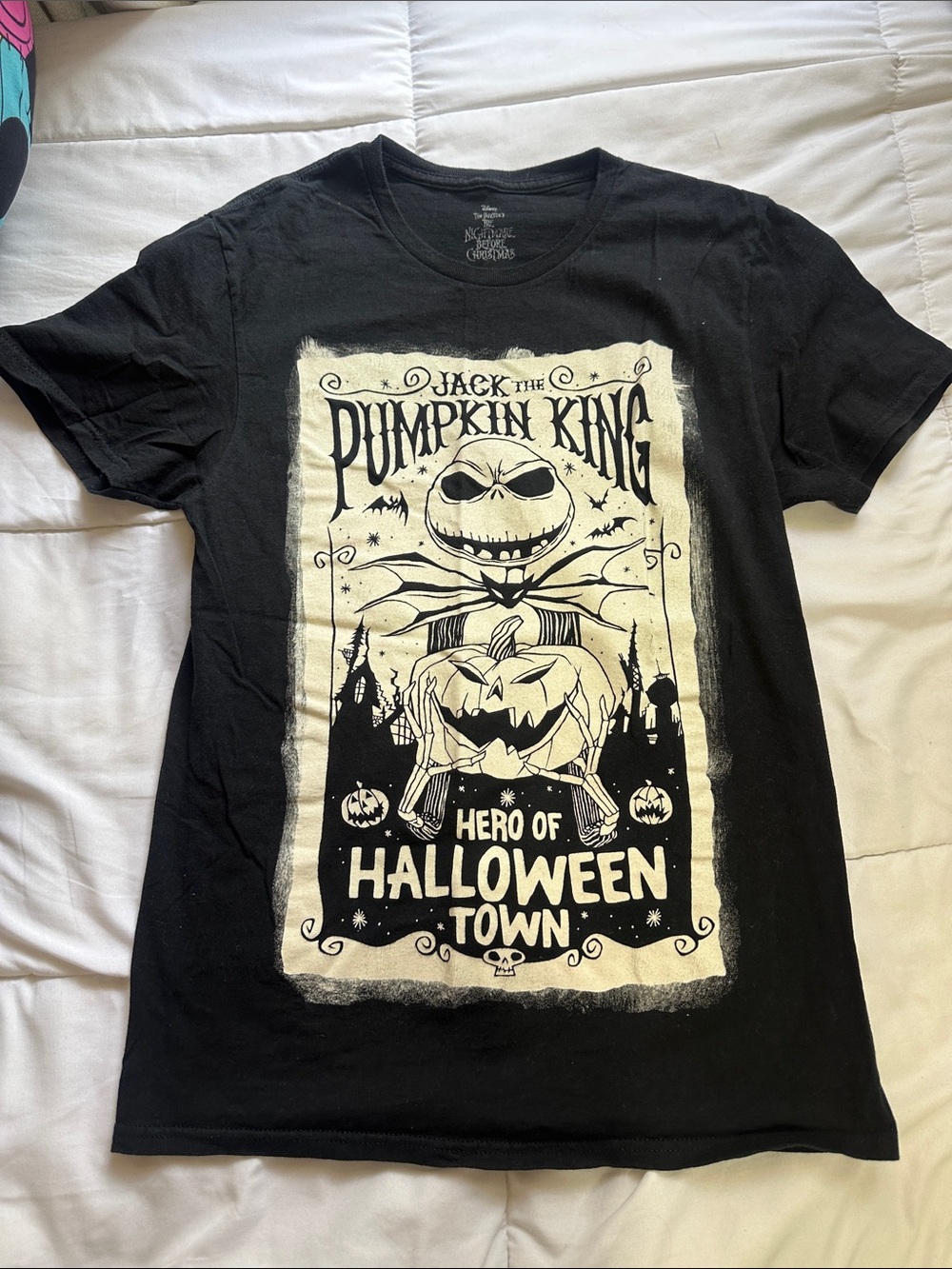 Disney Black 'Jack the Pumpkin King' Short Sleeve Graphic Tee